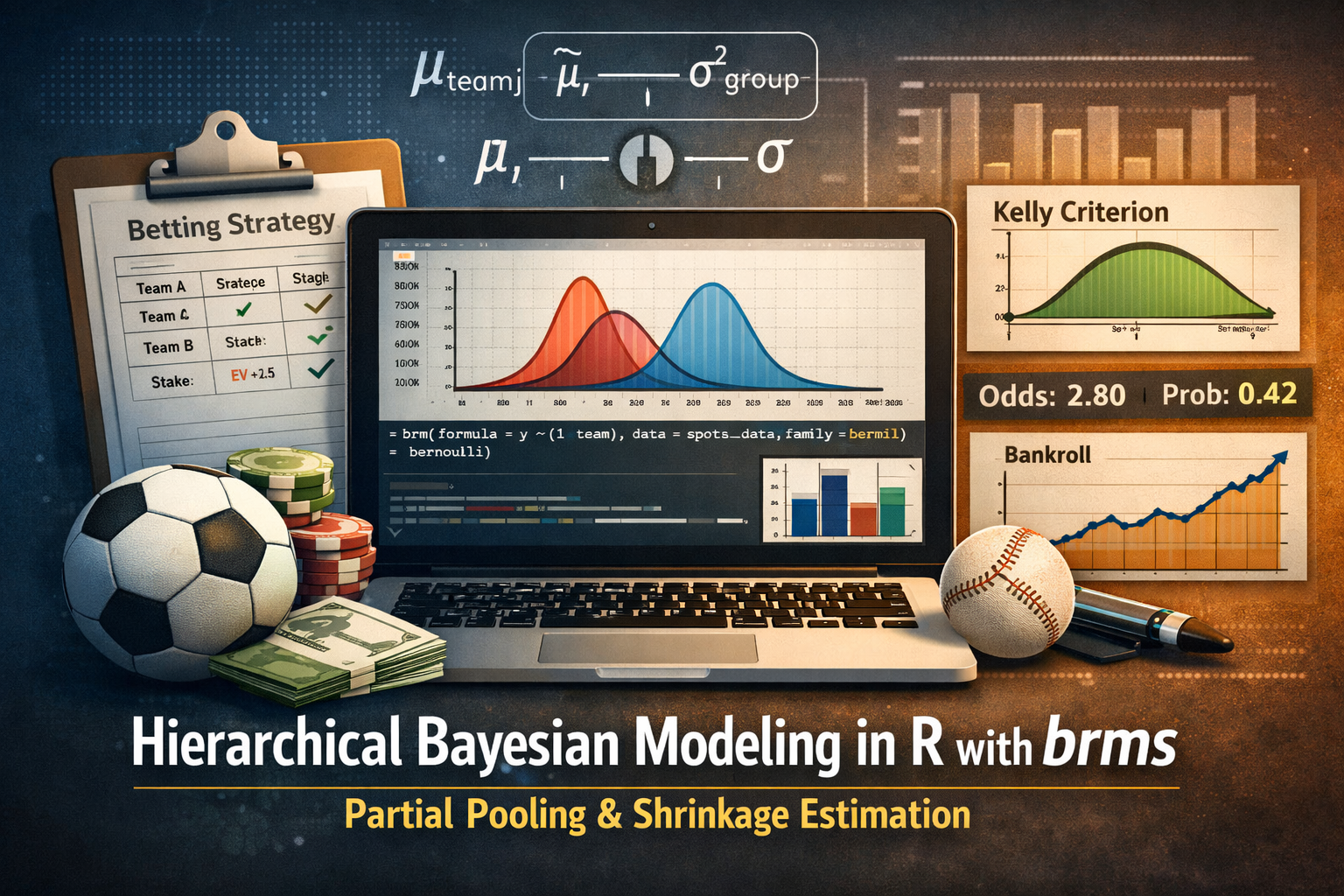 How to Fit Hierarchical Bayesian Models in R with brms: Partial Pooling ...